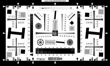 增強型ISO12233標準分辨率測試卡